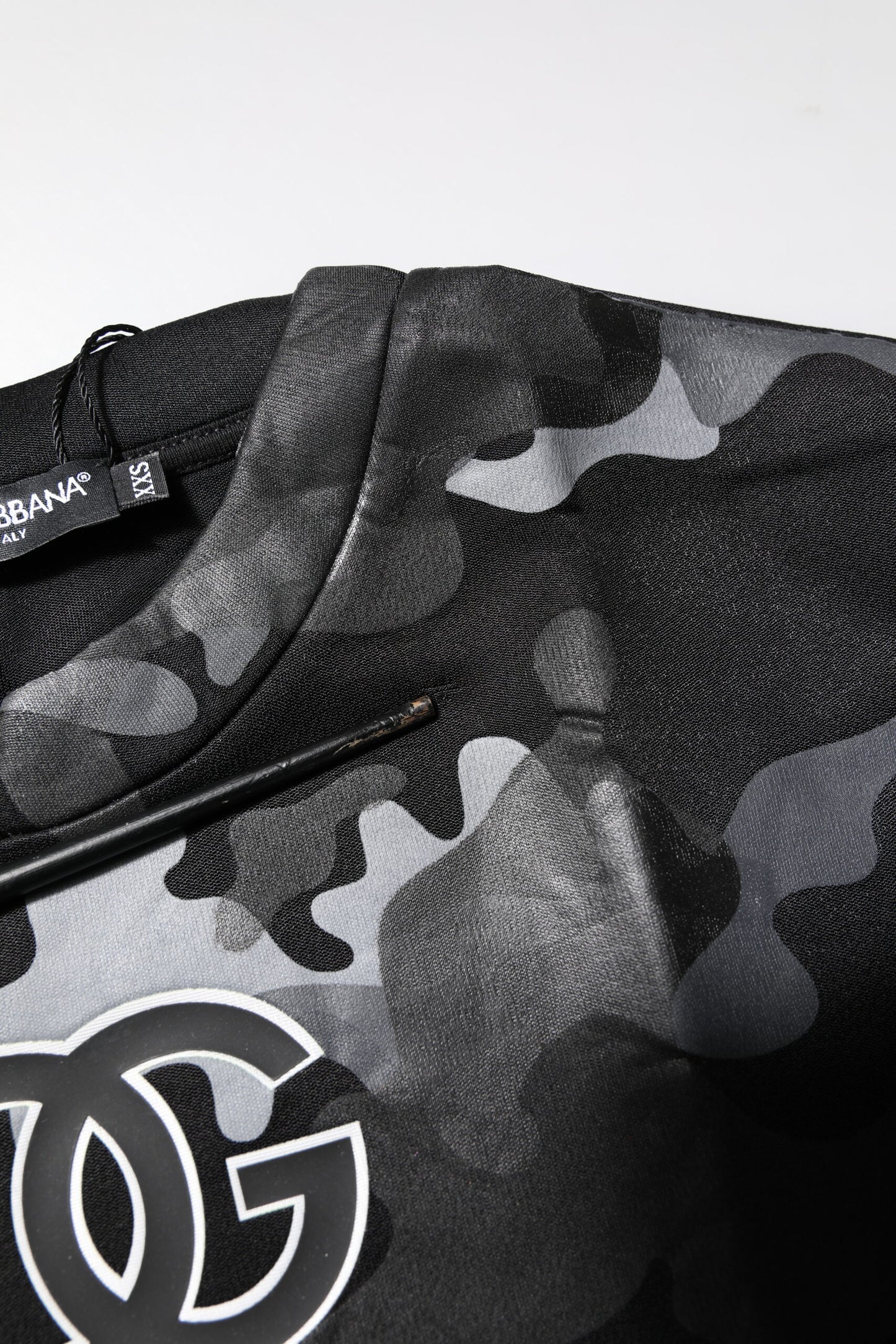 Dolce & Gabbana Schwarzer Camouflage-Pullover