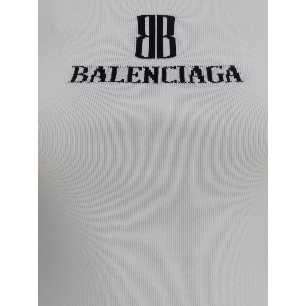 Balenciaga Oberteil aus weißer Viskose