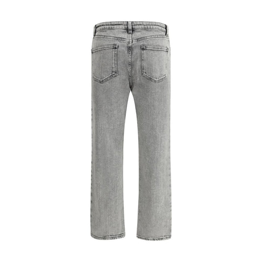 Fabiana Filippi Gray Cotton Straight-Leg Jeans