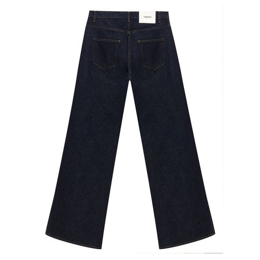 Coperni – Blaue Jeans mit hoher Taille aus Baumwolle