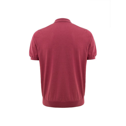 Gran Sasso Poloshirt aus roter Baumwolle