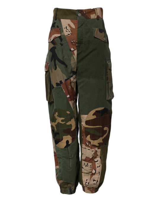 Dolce & Gabbana – Mehrfarbige Cargohose mit Camouflage-Muster