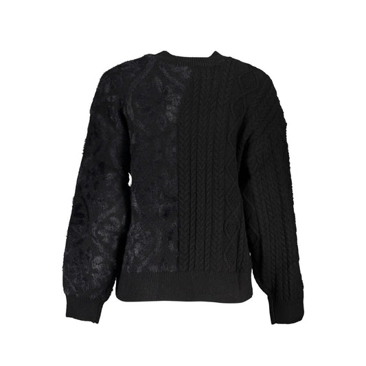 Desigual Schwarzer Baumwollpullover