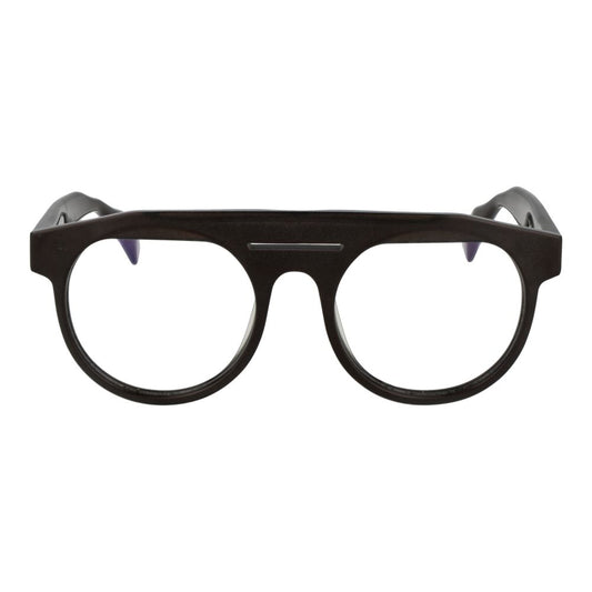 Yohji Yamamoto Braune Kunststoffbrille (Gestell)