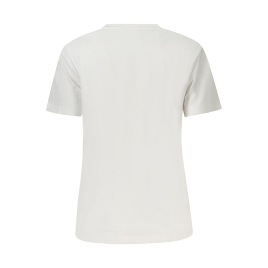 Calvin Klein – Weißes Baumwoll-T-Shirt für Damen