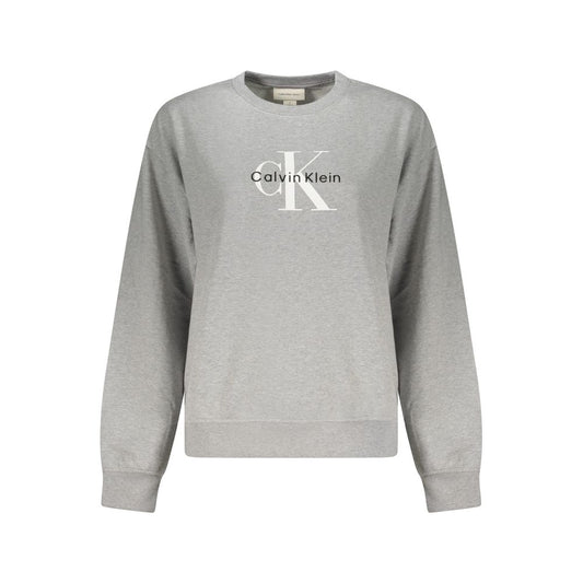 Calvin Klein Grauer Baumwollpullover für Damen