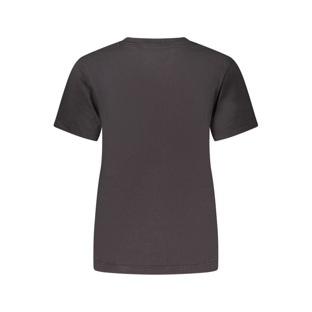 Calvin Klein – Schwarzes Baumwoll-T-Shirt für Damen