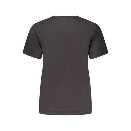 Calvin Klein – Schwarzes Baumwoll-T-Shirt für Damen