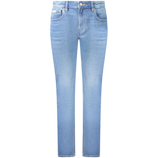 Calvin Klein Damen Slim Jeans aus blauer Baumwolle