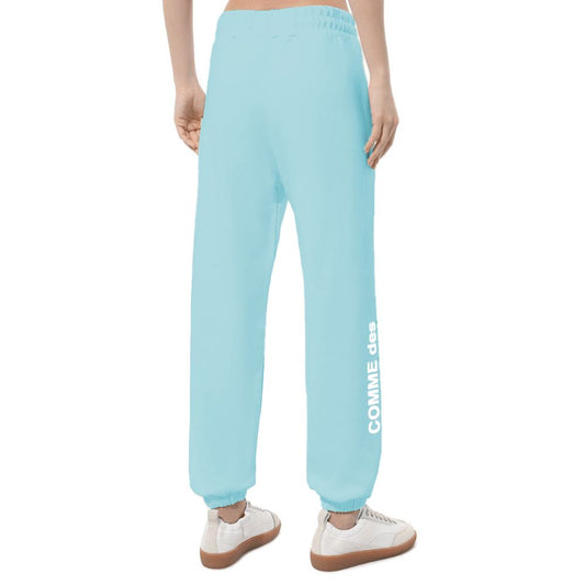 Comme Des Fuckdown Blaue Baumwoll-Jogginghose für Damen