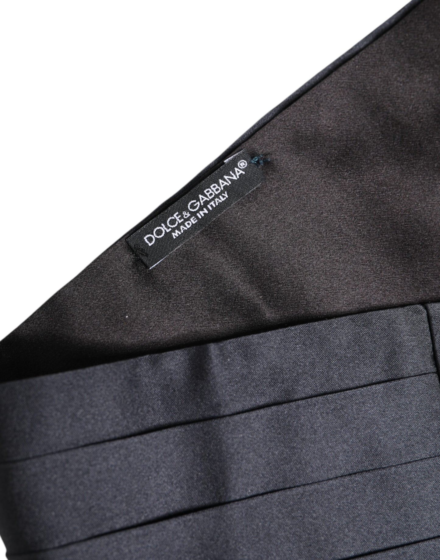 Dolce & Gabbana Dunkelblauer Taillen-Kummerbund aus 100 % Seide
