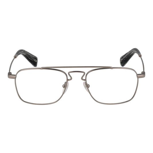 Yohji Yamamoto Silberfarbenes Unisex-Brillengestell