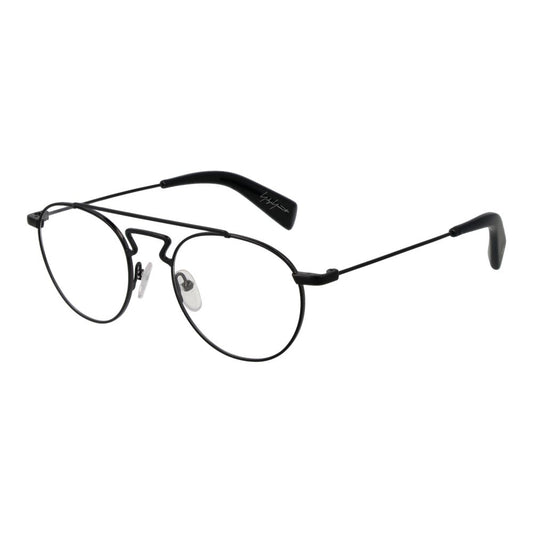 Yohji Yamamoto Schwarze Herren-Brillenfassung