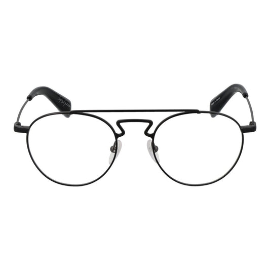 Yohji Yamamoto Schwarze Herren-Brillenfassung