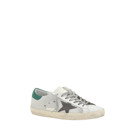 Golden Goose White Calf Leather Bos Taurus Low Top Sneakers