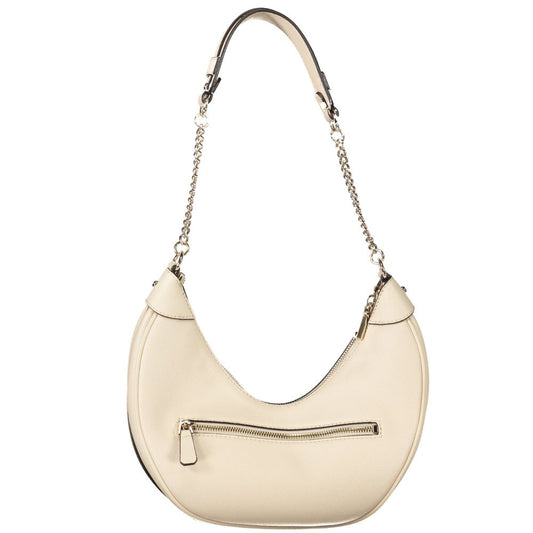 Guess Jeans Beige Polyethylen Damen Handtasche