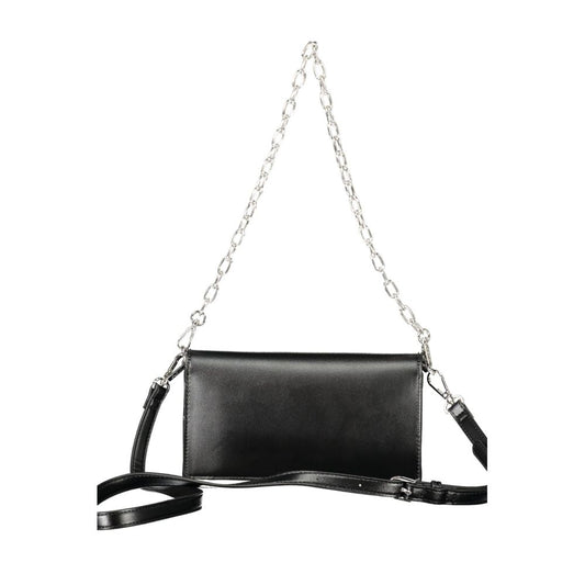 Mario Valentino Schwarze Polyethylen-Damenhandtasche