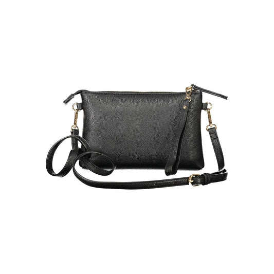 Mario Valentino Schwarze Polyethylen-Damenhandtasche