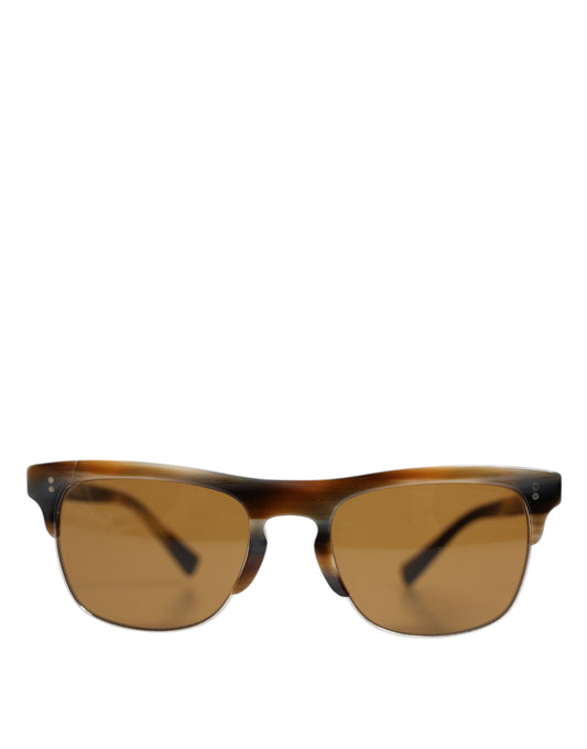 Dolce & Gabbana Braun gestreifte Acetat-Sonnenbrille DG4305