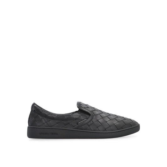 Bottega Veneta Sneakers aus schwarzem Kalbsleder