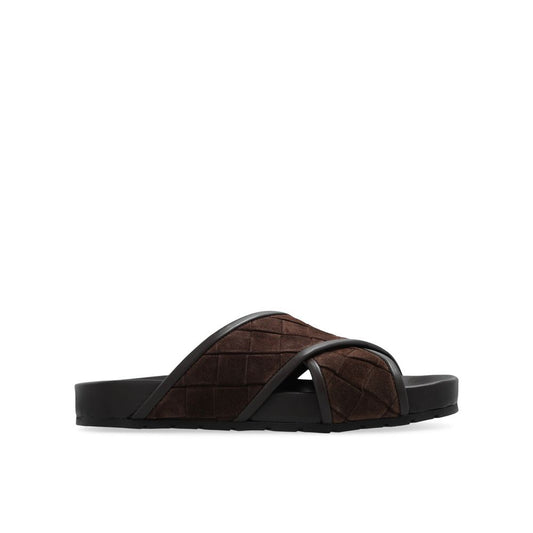 Bottega Veneta Sandalen aus braunem Lammleder