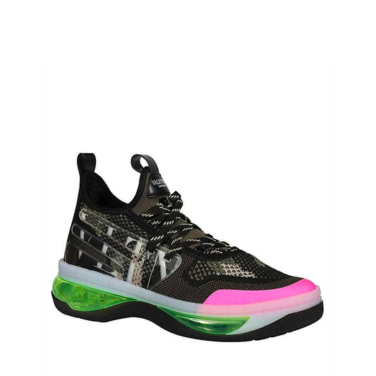 Valentino Garavani – Sportliche Sneakers aus schwarzem Stoff
