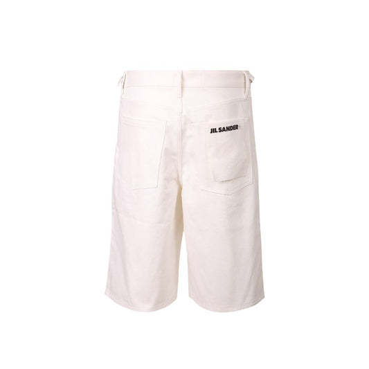 Jil Sander Weiße Jeansshorts