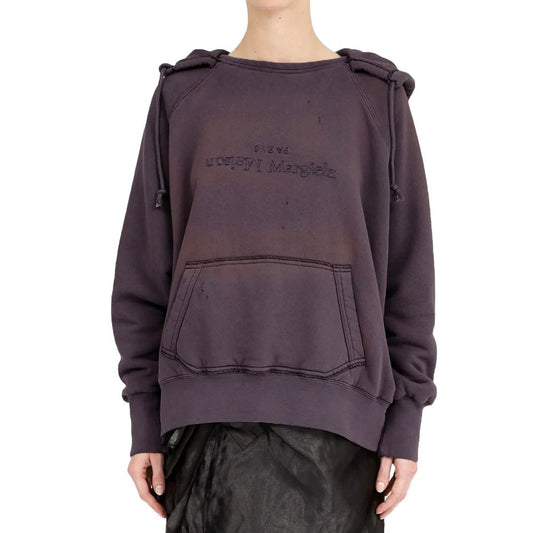Maison Margiela Baumwoll-Sweatshirt in Lila