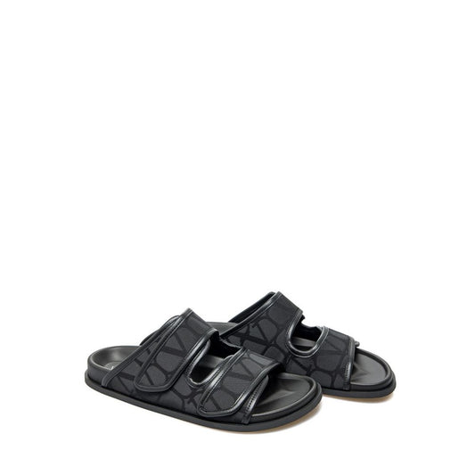 Valentino Garavani Toile Iconographe Flache Sandalen