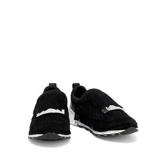 Sergio Rossi Black Fabric Athletic Sneakers