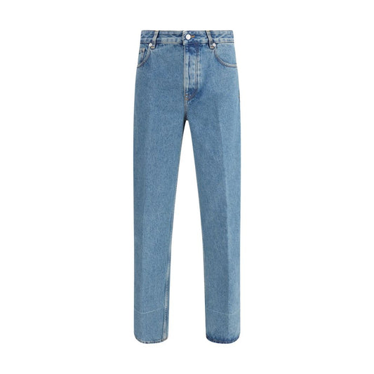 Valentino Blaue Baumwoll-Jeans mit geradem Bein