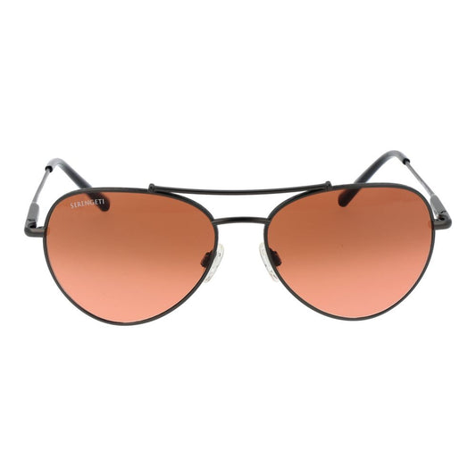 Serengeti Black Metal Sunglasses