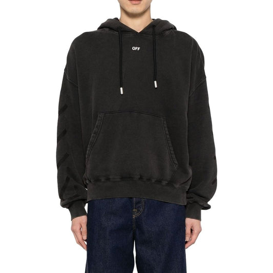 Schwarzes Baumwoll-Sweatshirt von Off-White