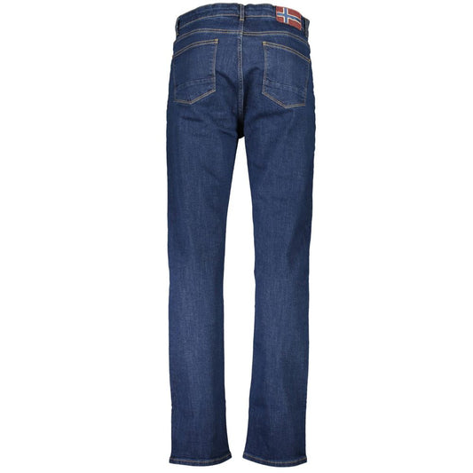 Napapijri Blue Cotton Men Jeans