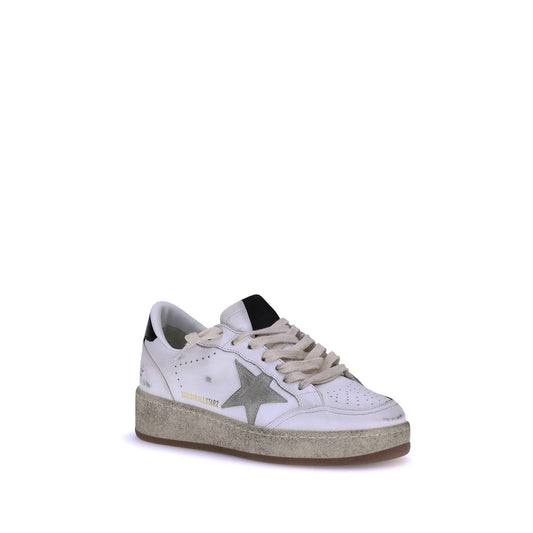Golden Goose White Calf Leather Bos Taurus Low Top Sneakers