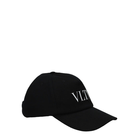 Valentino Garavani Schwarze Baumwollkappe (Baseballkappe)