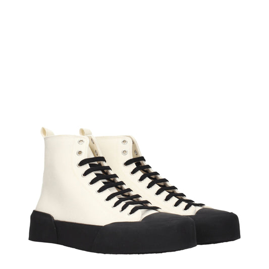 Jil Sander Beige Stoff High Tops