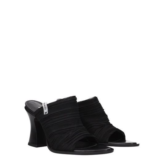 Premiata Plateau-Sandalen aus schwarzem Stoff
