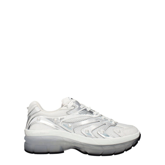 Valentino Garavani – Sportliche Sneakers aus weißem Stoff