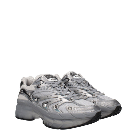 Valentino Garavani – Sportliche Sneakers aus grauem Stoff