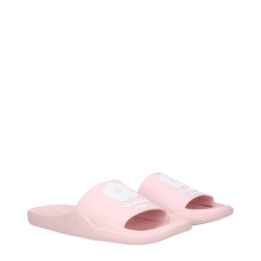 Kenzo Pink Baumwoll-Hausschuhe Sandalen