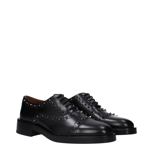 Valentino Garavani – Oxfords und Derbys aus schwarzem Leder