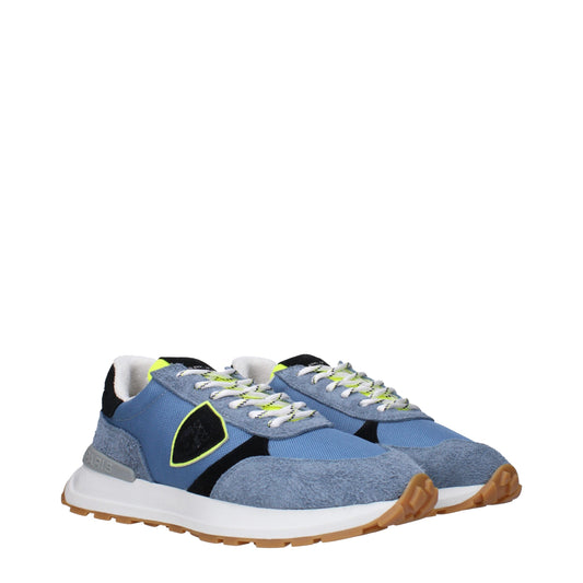 Philippe Model – Sportliche Sneakers aus blauem Stoff