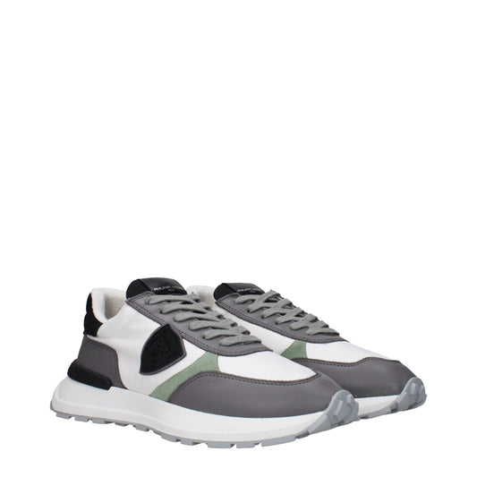 Philippe Model – Sportliche Sneakers aus weißem Stoff