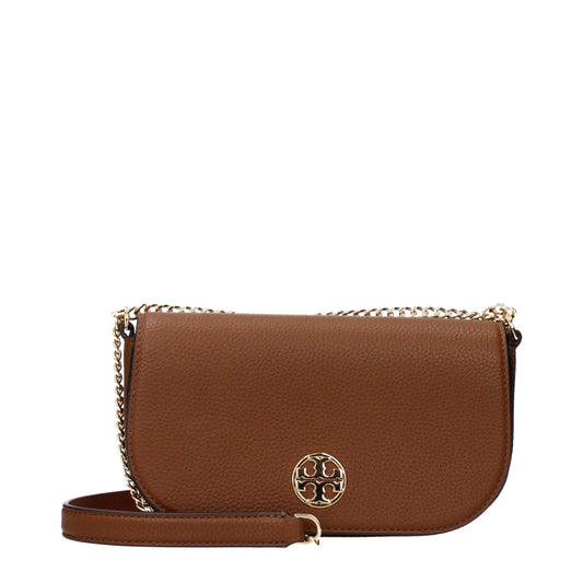 Tory Burch – Umhängetaschen aus braunem Leder