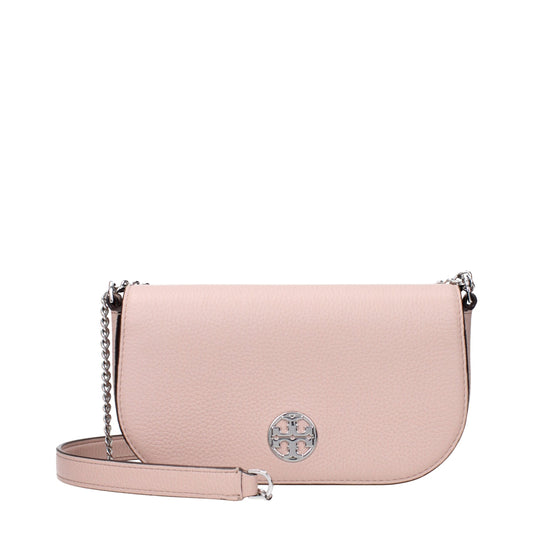 Pinkfarbene Leder-Umhängetasche von Tory Burch
