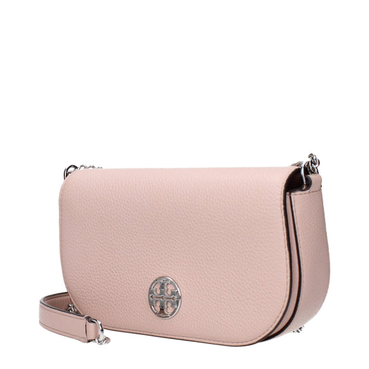 Pinkfarbene Leder-Umhängetasche von Tory Burch