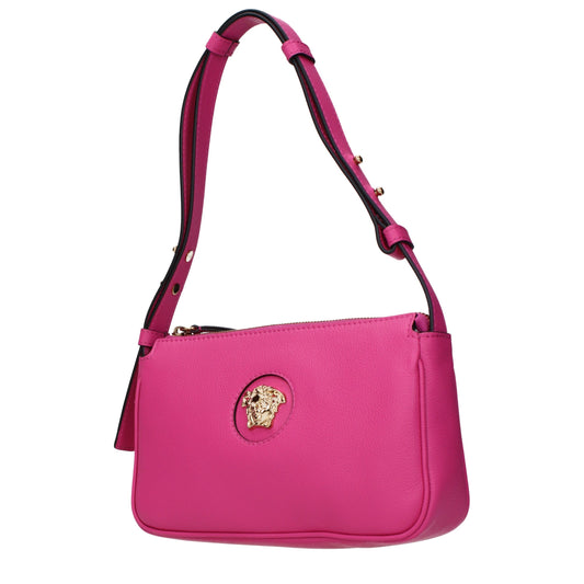 Versace Schultertasche aus rosafarbenem Leder