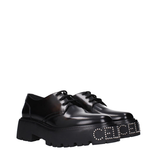 Celine – Oxfords und Derbys aus schwarzem Leder