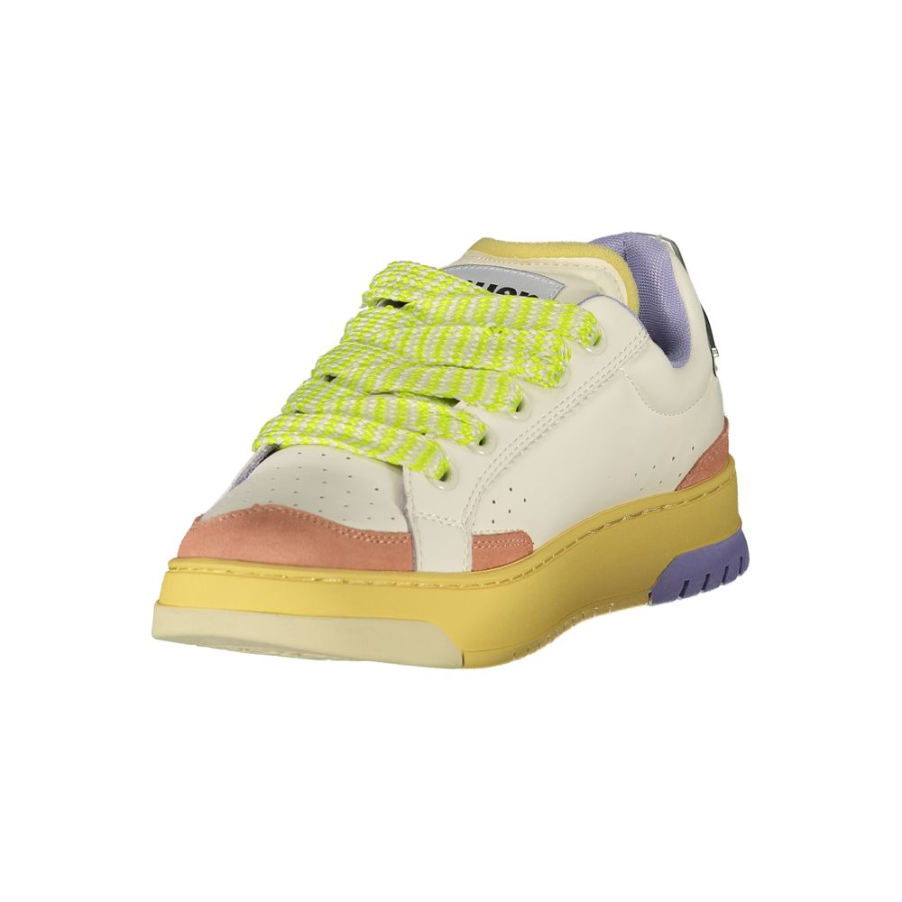 Blauer White Polyurethane Women Sneaker